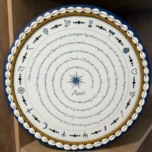 Mandala Oração dos Orixás | Azul 35 cm